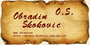 Obradin Skoković vizit kartica